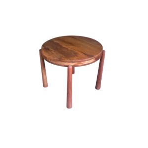 wooden round coffee table