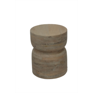 wooden round stool