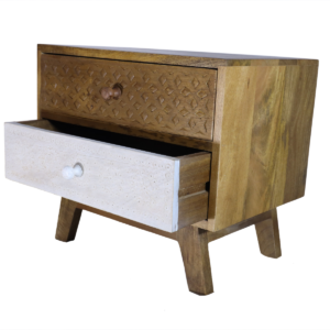 wooden bed side table 46 × 35 × 50 cm