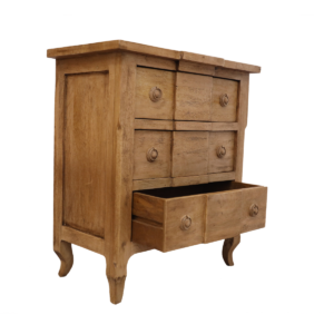 wooden cabinet with 3 drawers 70 × 40 × 80 cm
