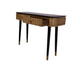 wooden console with 2 drawers
